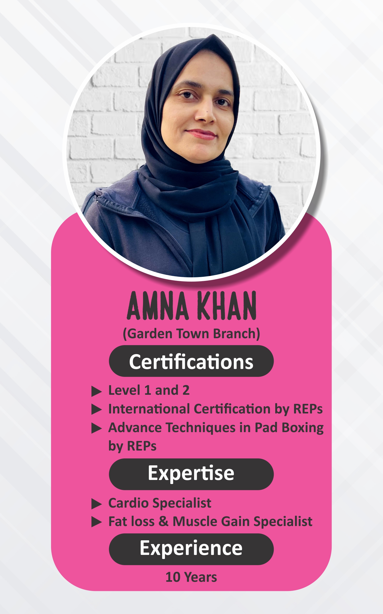 Amna — ABS Wellness Club Trainer