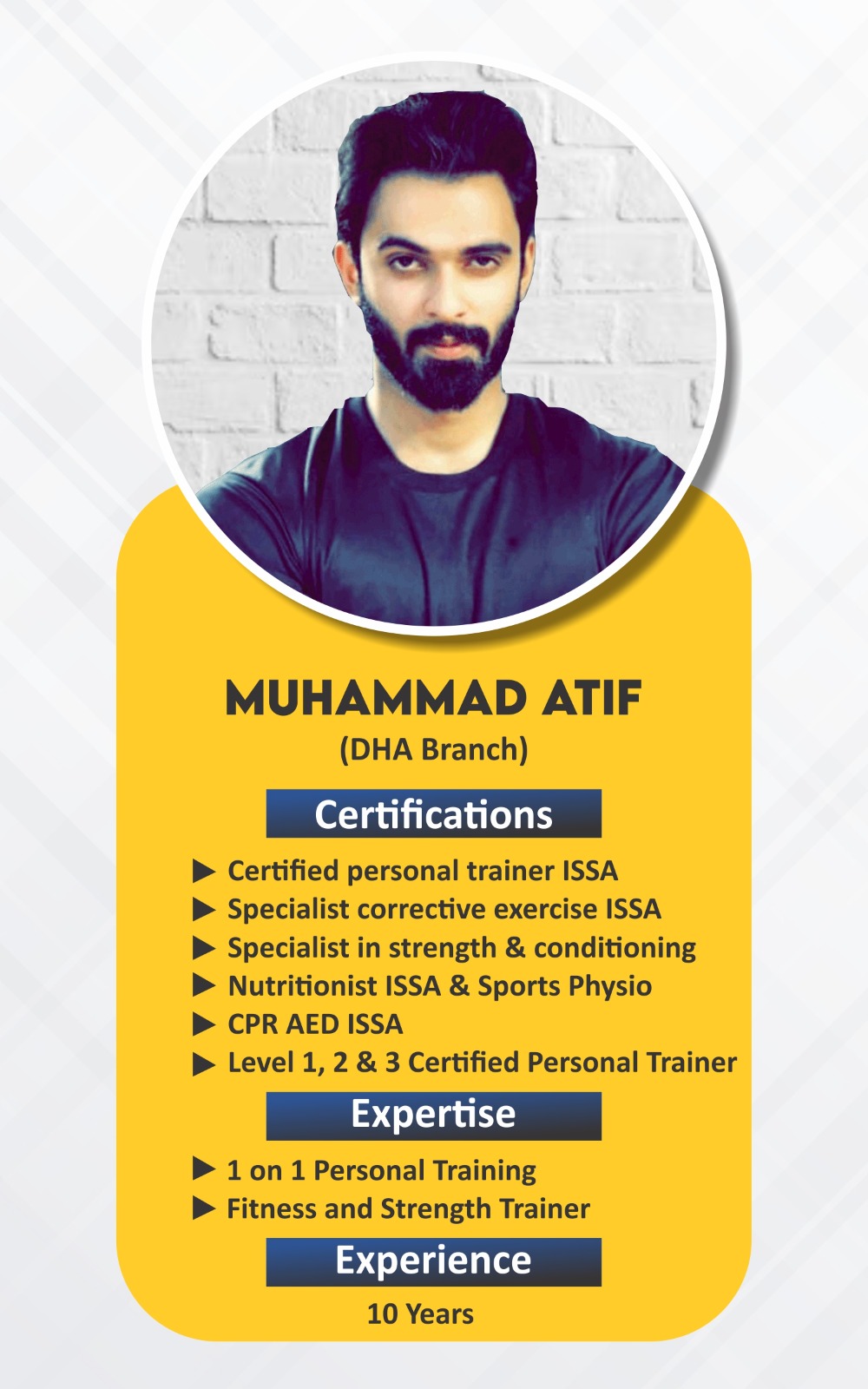 Atif — ABS Wellness Club Trainer