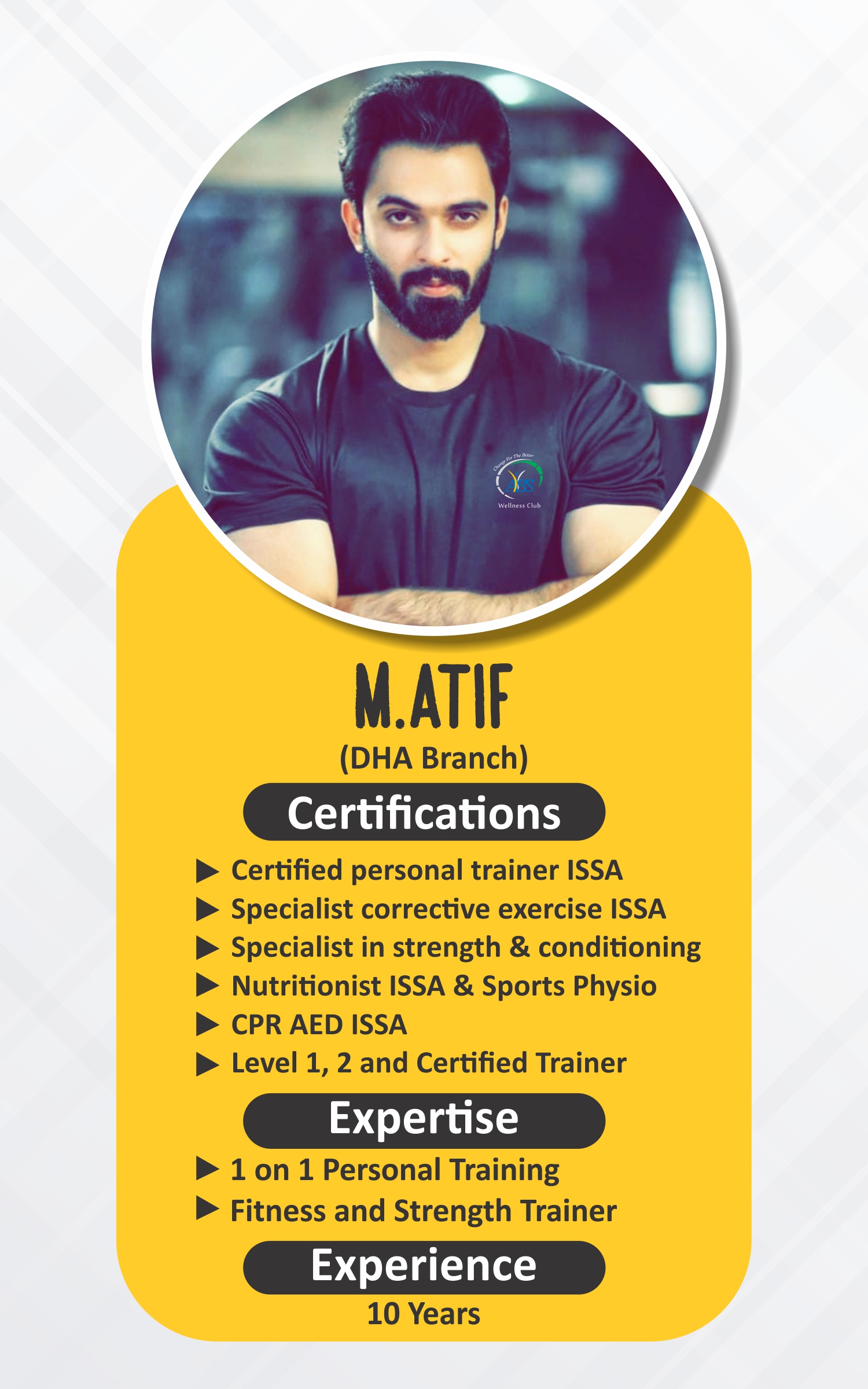 Atif — ABS Wellness Club Trainer