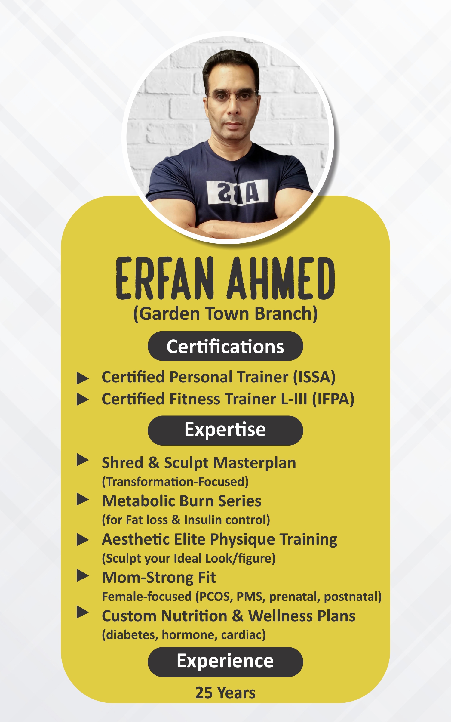 Erfan — ABS Wellness Club Trainer