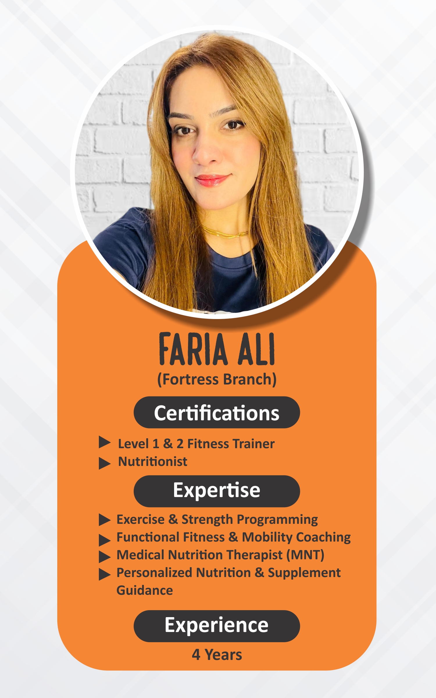 Faria — ABS Wellness Club Trainer