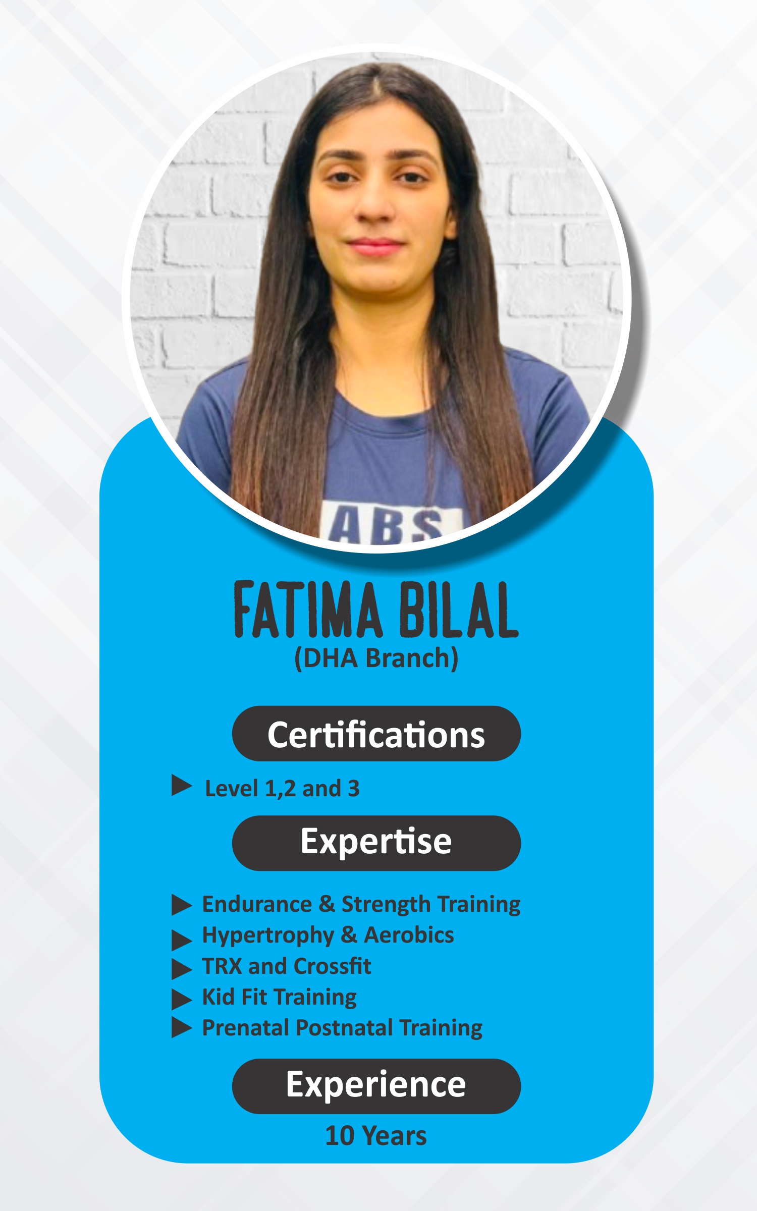 Fatima — ABS Wellness Club Trainer