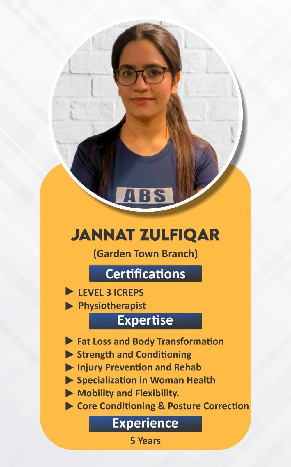 Jannat — ABS Wellness Club Trainer