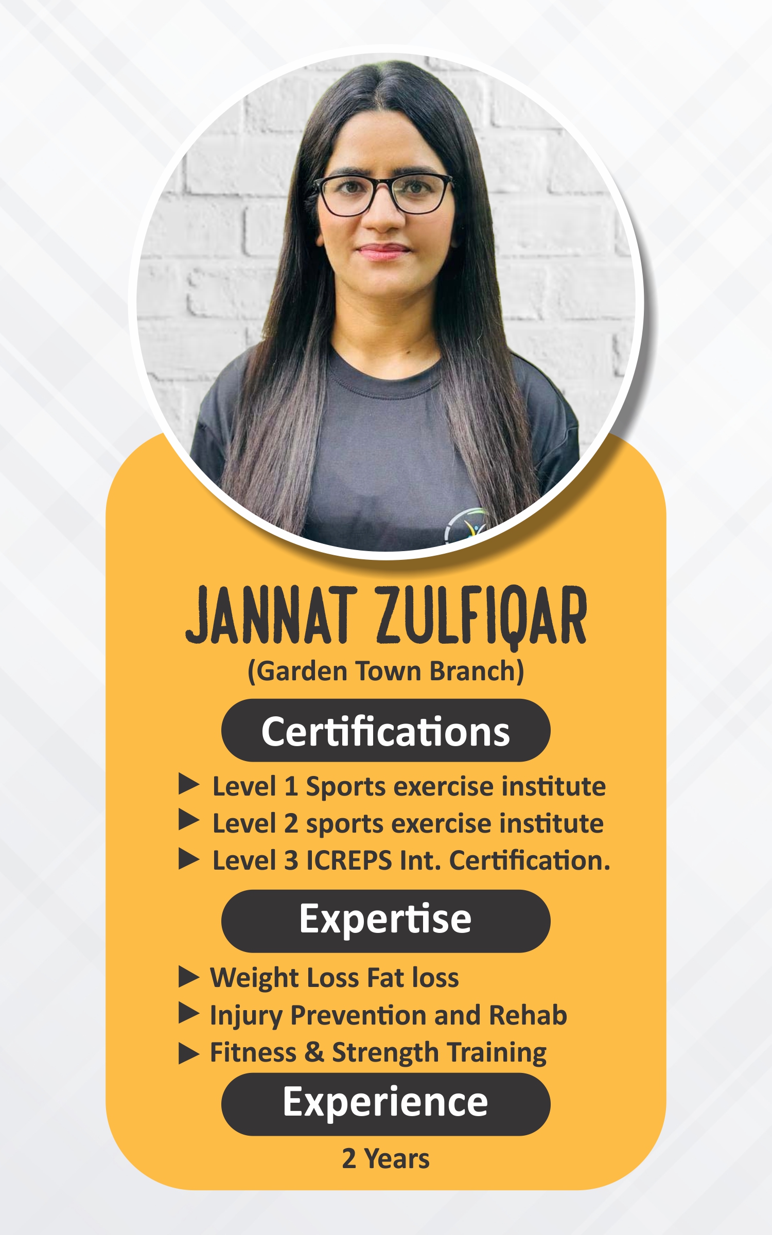 Jannat — ABS Wellness Club Trainer