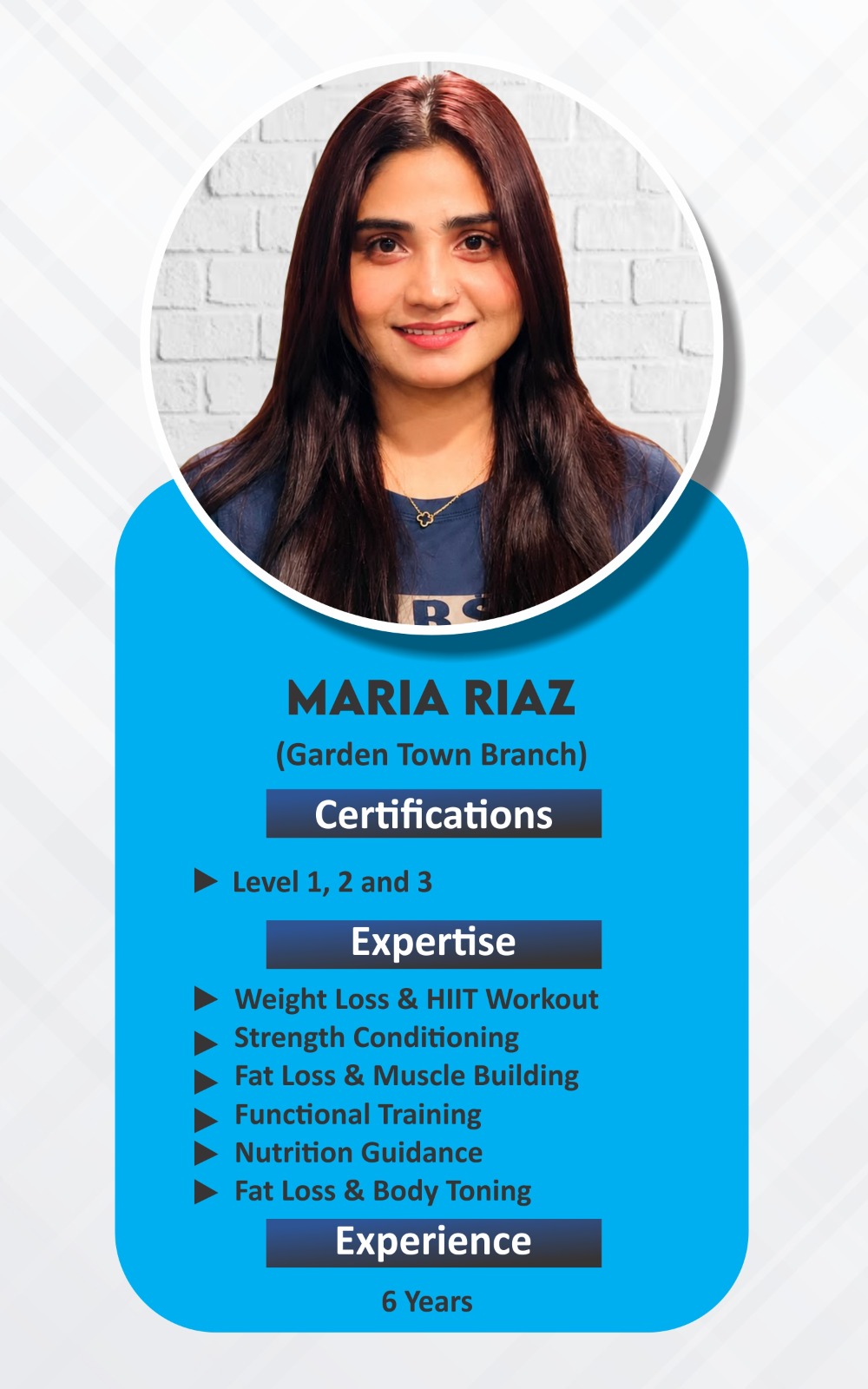 Maria — ABS Wellness Club Trainer