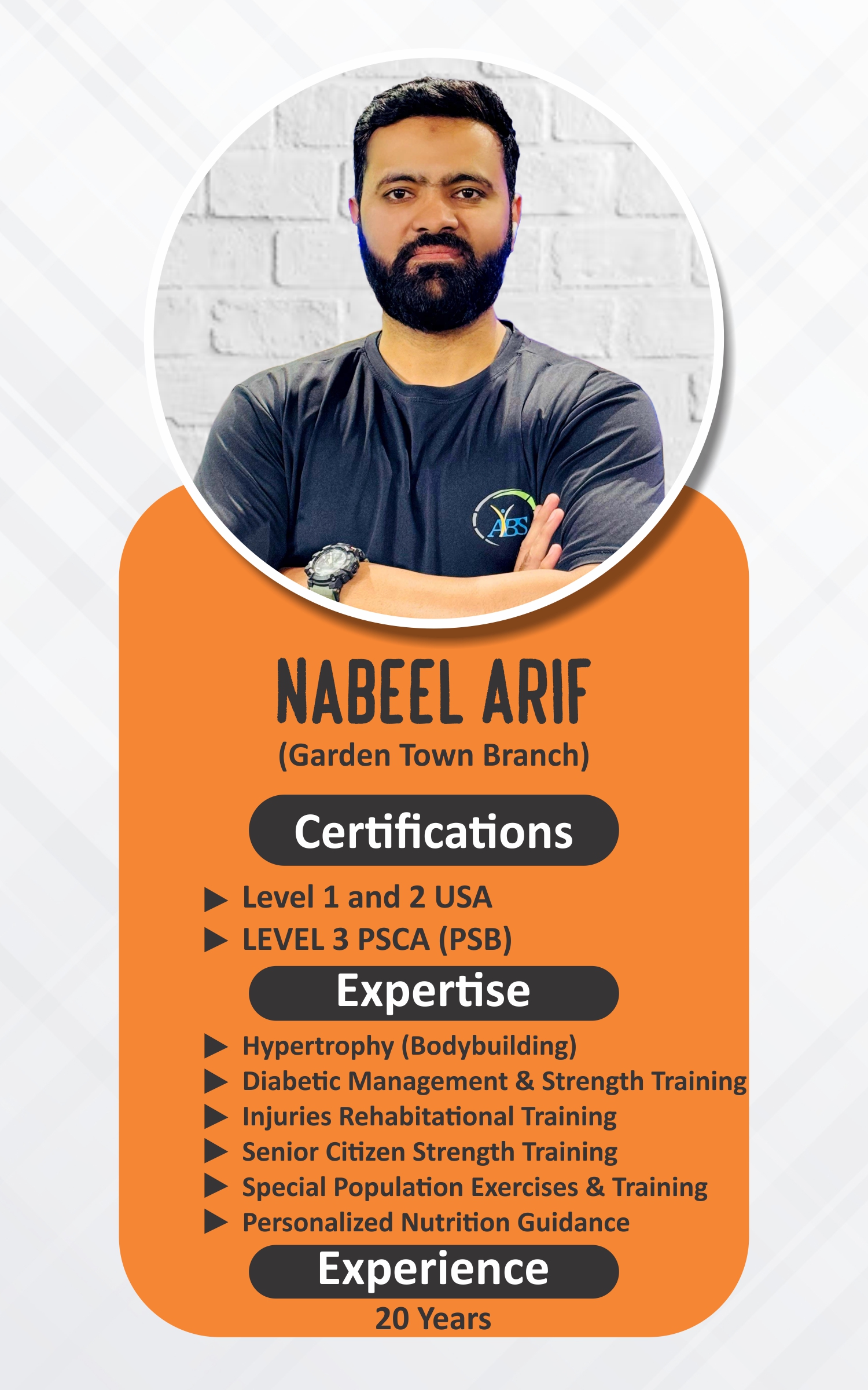 Nabeel — ABS Wellness Club Trainer