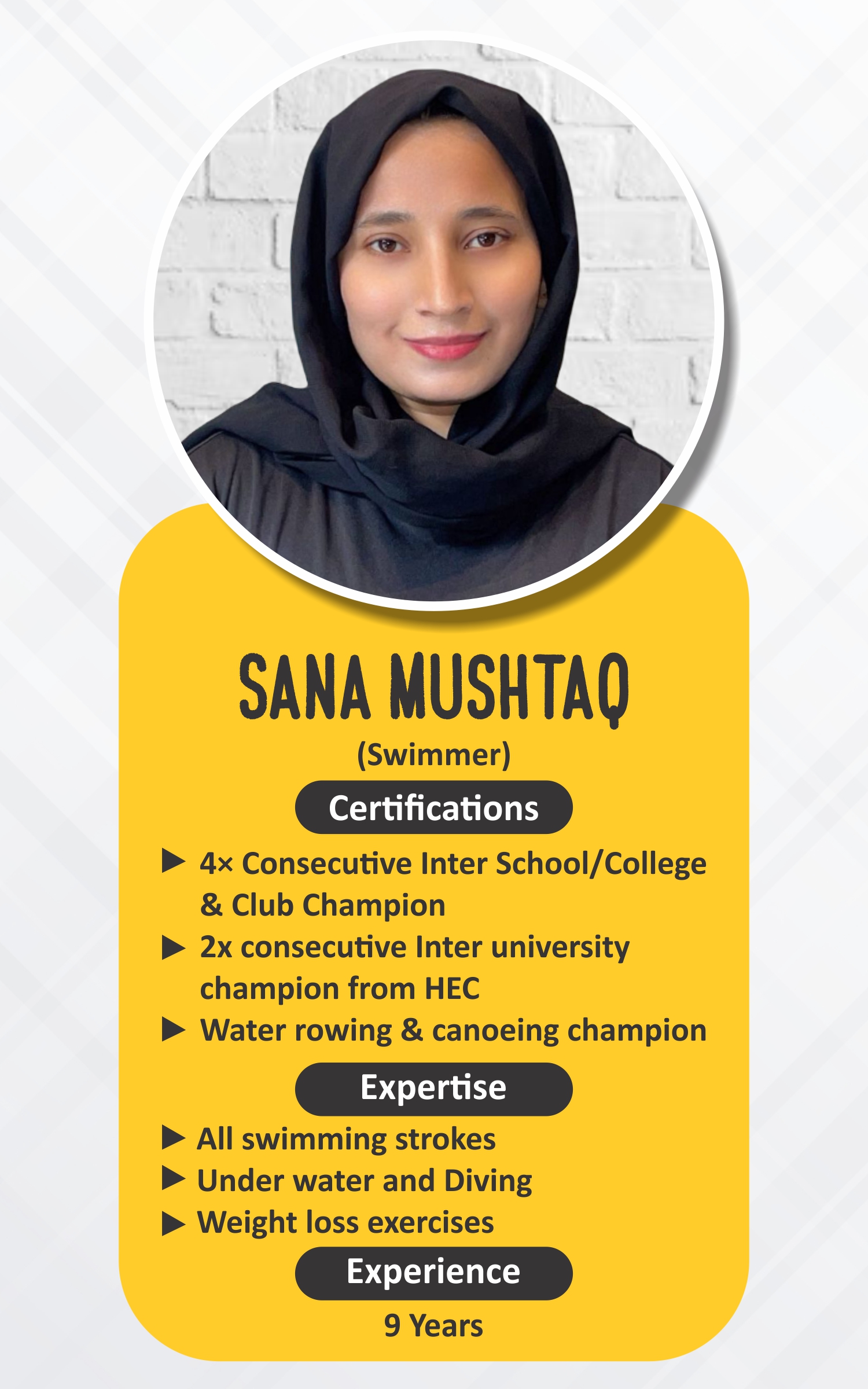 Sana — ABS Wellness Club Trainer