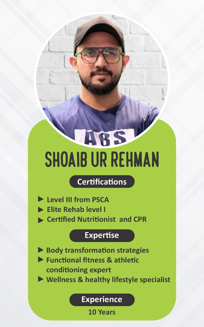 Shoaib — ABS Wellness Club Trainer